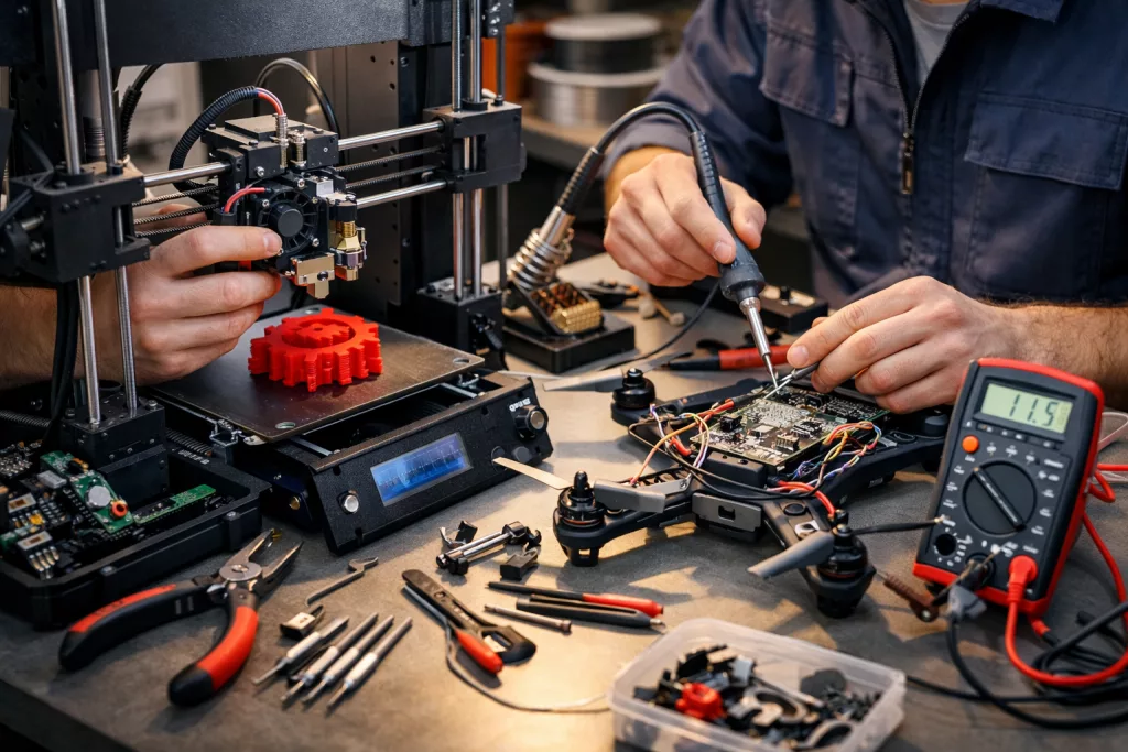 Reparaturservice Drohne und 3D-Drucker